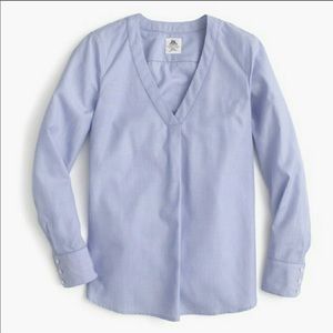 Thomas Mason for J. Crew blue top size 2